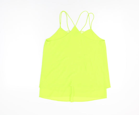 Womens UK Size 10 New Look Green Camisole T-Shirt