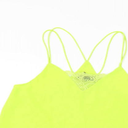 Womens UK Size 10 New Look Green Camisole T-Shirt