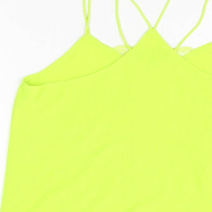 Womens UK Size 10 New Look Green Camisole T-Shirt