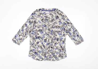 Womens UK Size 16 Per Una Multicoloured Basic Button-Up
