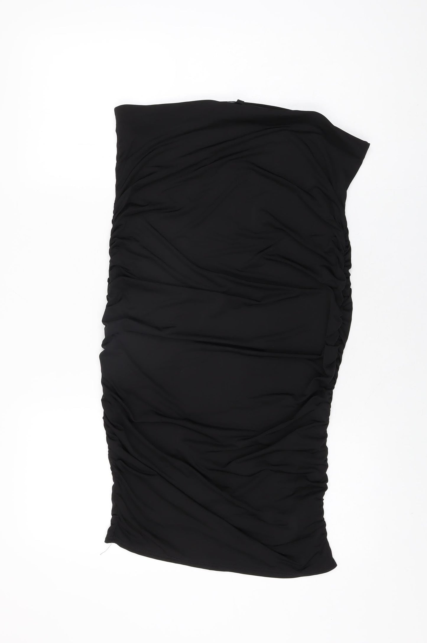 New Look Womens Black Polyester Straight & Pencil Skirt Size 18