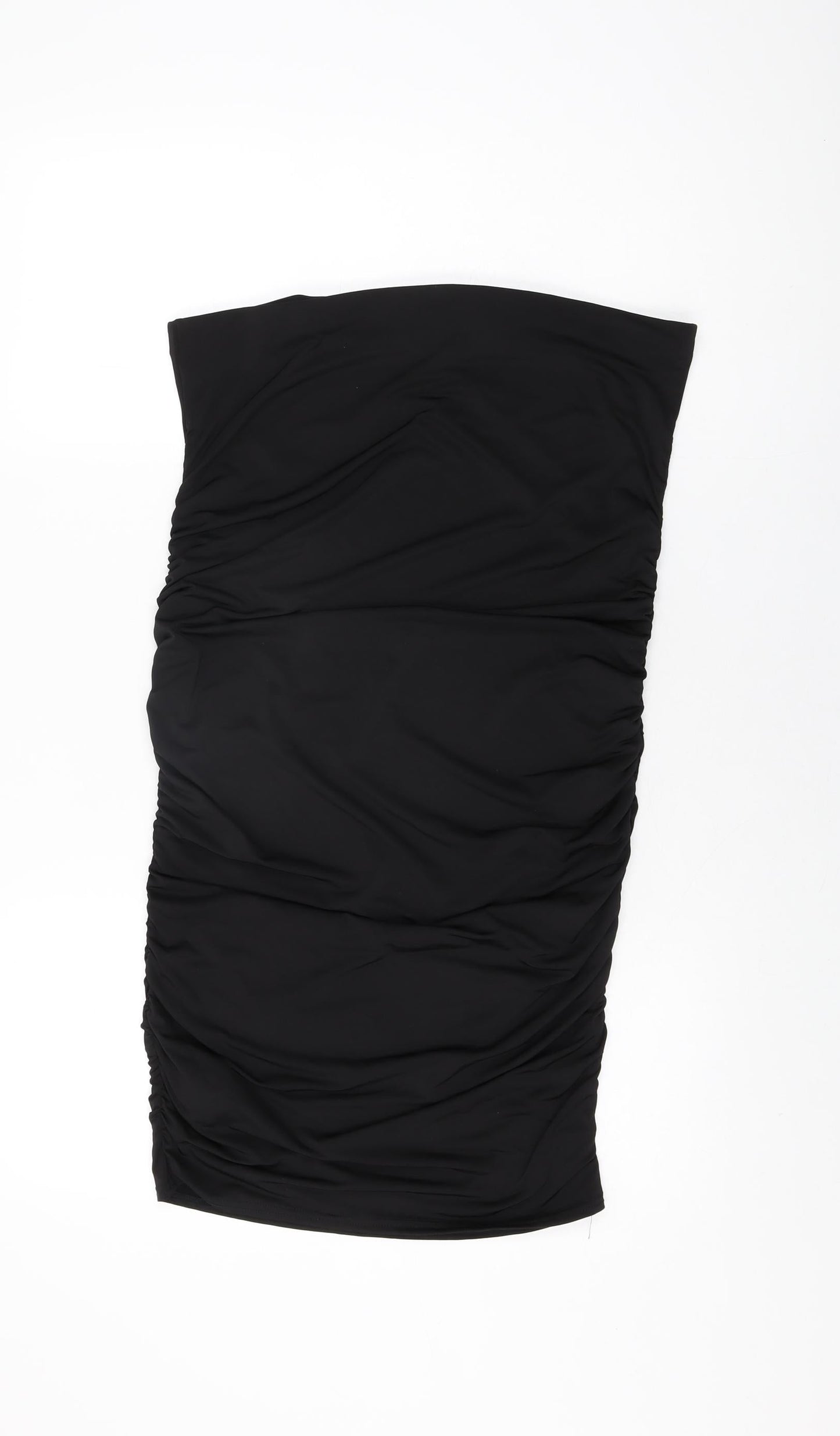 New Look Womens Black Polyester Straight & Pencil Skirt Size 18