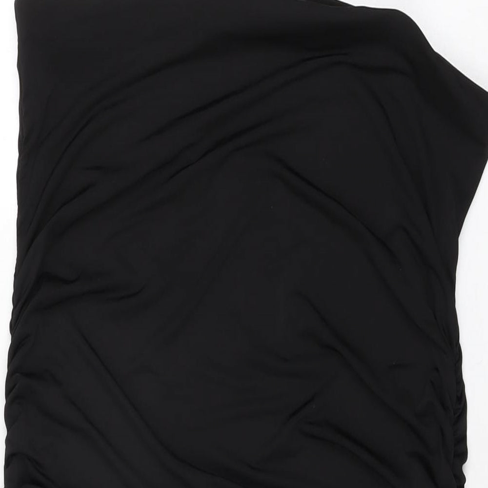 New Look Womens Black Polyester Straight & Pencil Skirt Size 18