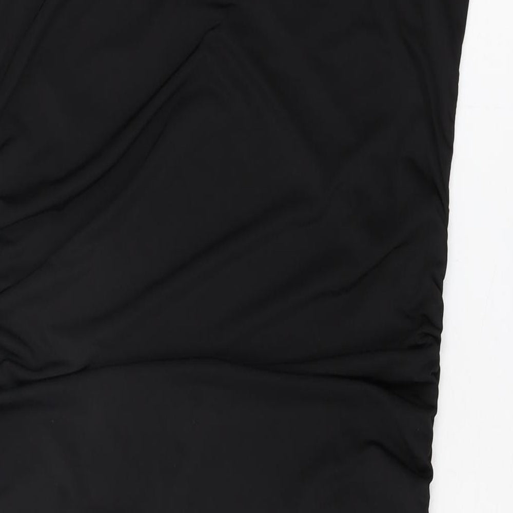 New Look Womens Black Polyester Straight & Pencil Skirt Size 18