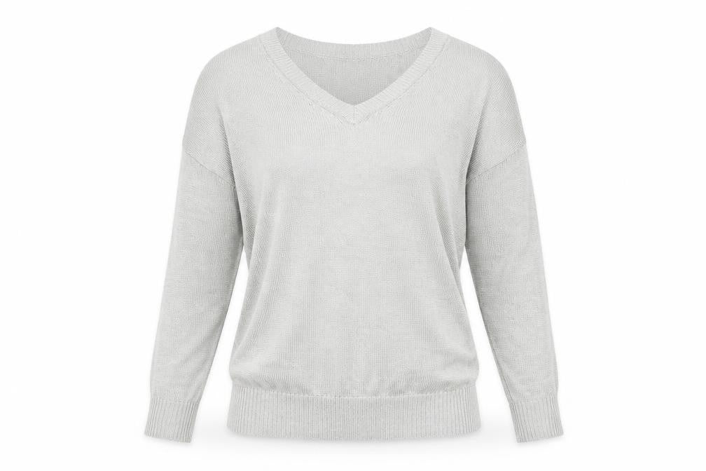 Womens UK Size 6 Topshop Silver Basic T-Shirt