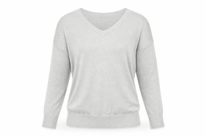 Womens UK Size 6 Topshop Silver Basic T-Shirt