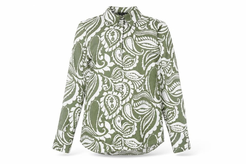 Womens UK Size 10 New Look Green Basic Button-Up