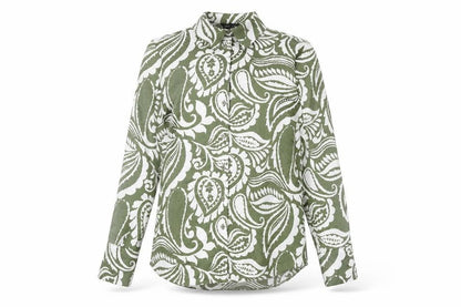 Womens UK Size 10 New Look Green Basic Button-Up
