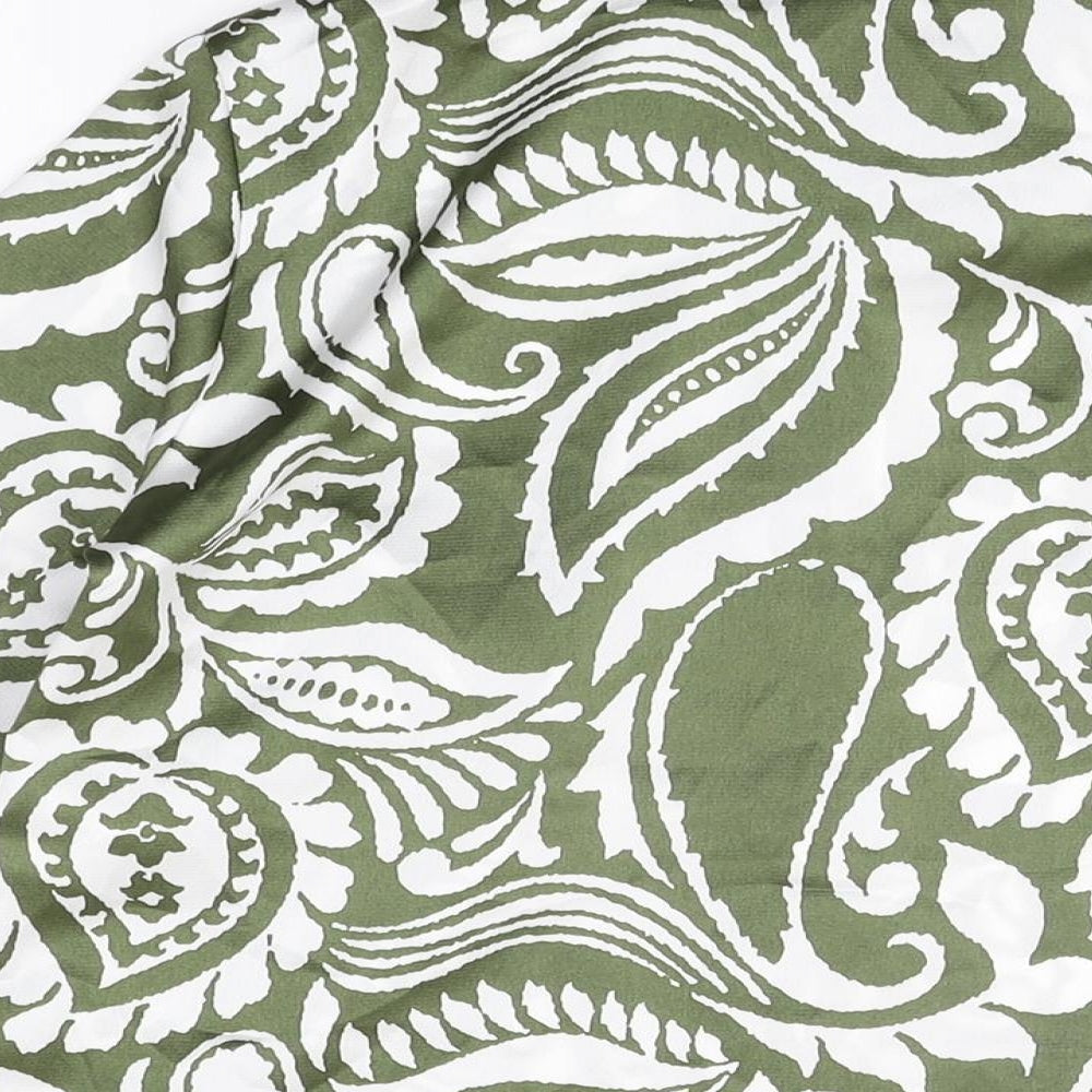 Womens UK Size 10 New Look Green Basic Button-Up