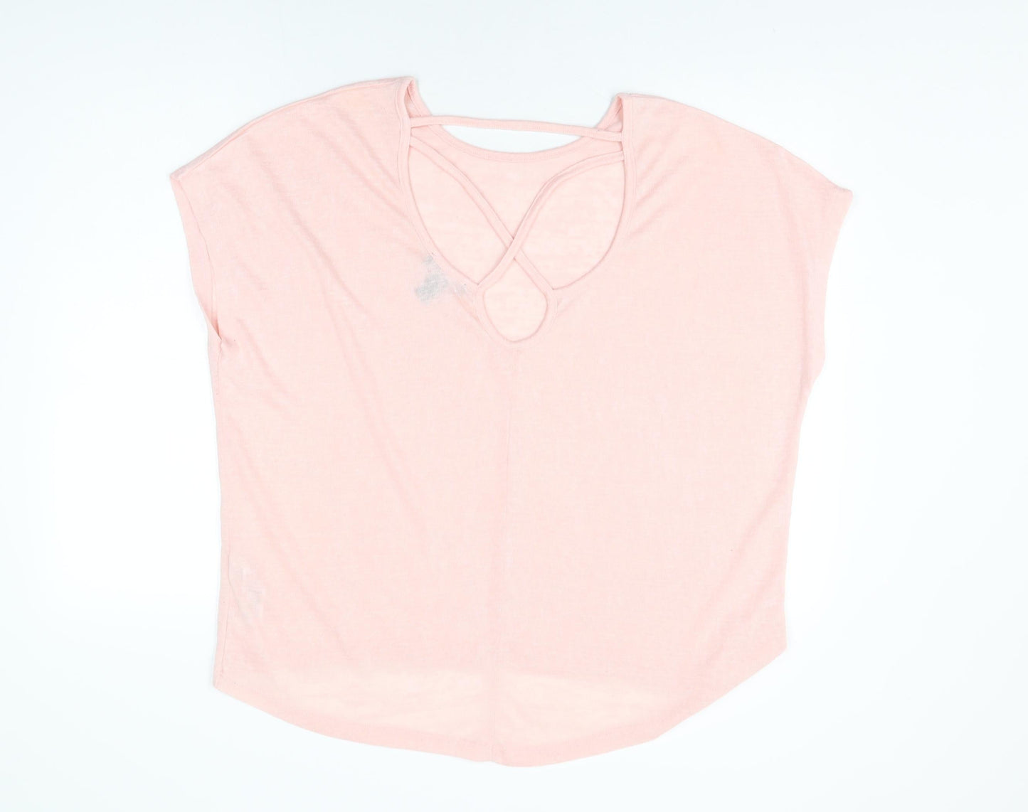 Womens UK Size L New Look Pink Basic T-Shirt