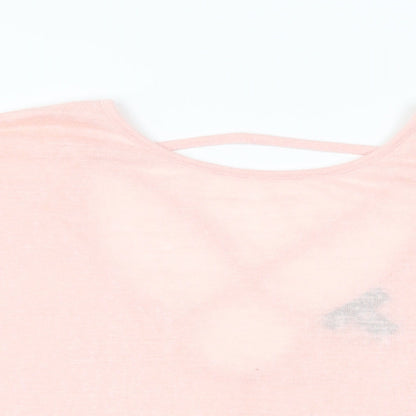 Womens UK Size L New Look Pink Basic T-Shirt
