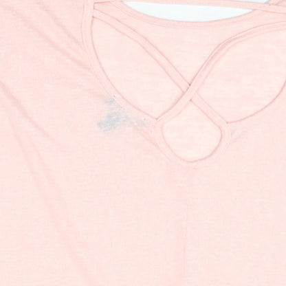 Womens UK Size L New Look Pink Basic T-Shirt