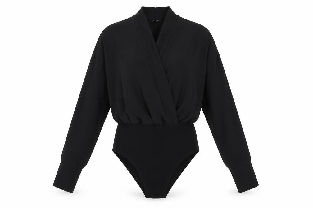 Womens UK Size 6 Topshop One-Piece Black Bodysuit