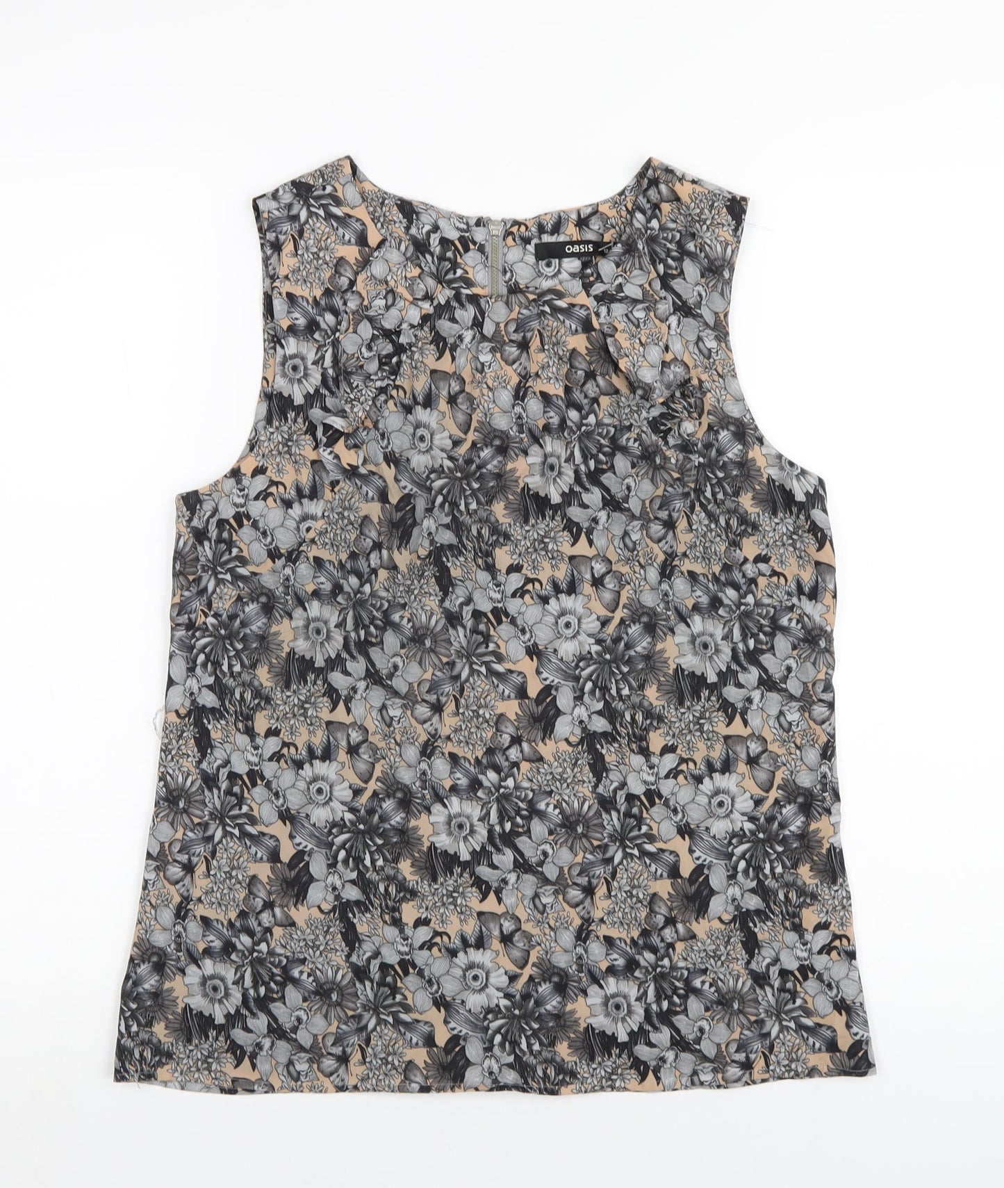 Womens UK Size 12 Oasis Multicoloured Basic Tank