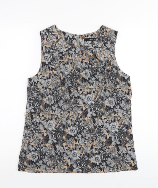 Womens UK Size 12 Oasis Multicoloured Basic Tank