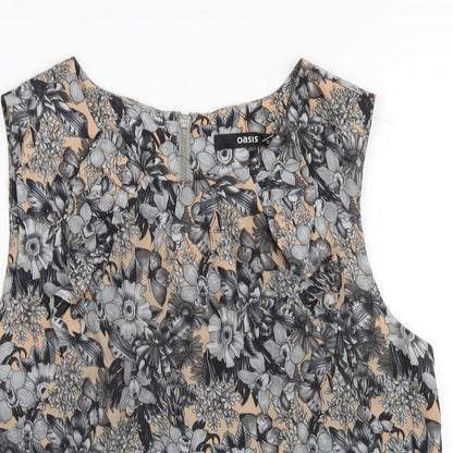 Womens UK Size 12 Oasis Multicoloured Basic Tank