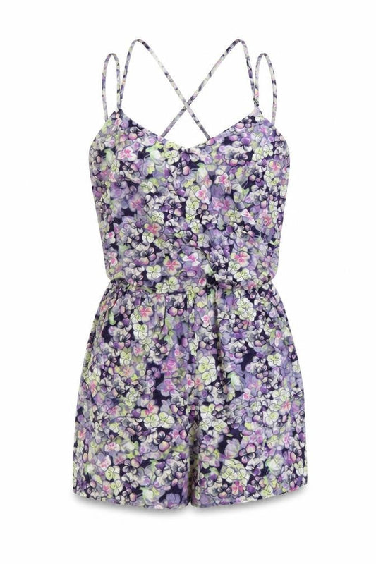 Womens UK Size 8 Warehouse One-Piece Multicoloured Playsuit