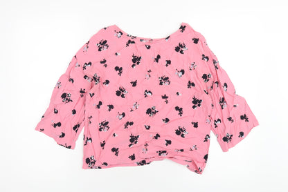 Womens UK Size 8 NEXT Pink Basic T-Shirt