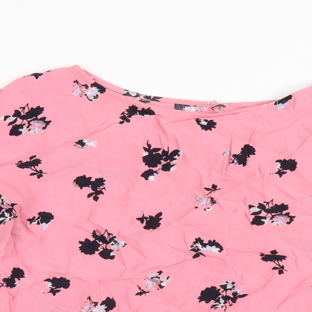 Womens UK Size 8 NEXT Pink Basic T-Shirt
