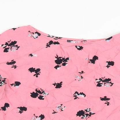 Womens UK Size 8 NEXT Pink Basic T-Shirt