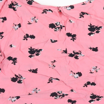 Womens UK Size 8 NEXT Pink Basic T-Shirt