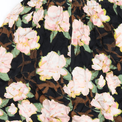 H&M Womens Multicoloured Floral Viscose A-Line Skirt Size 10