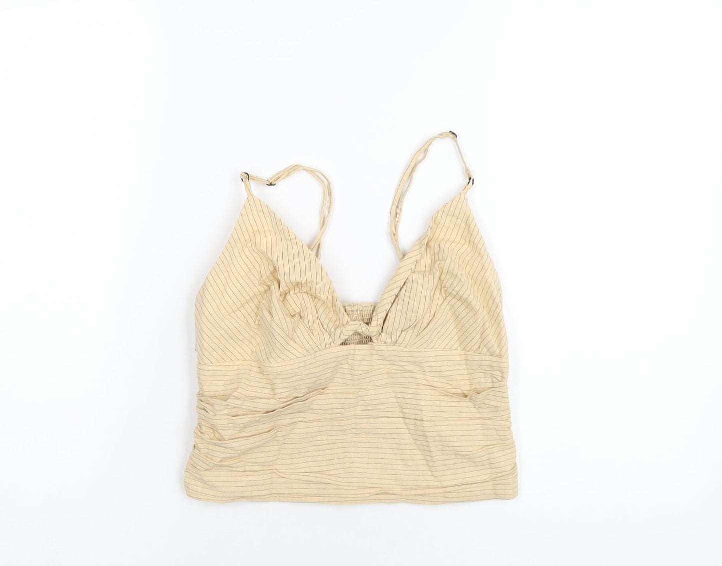 Womens UK Size S Zara Beige Camisole T-Shirt