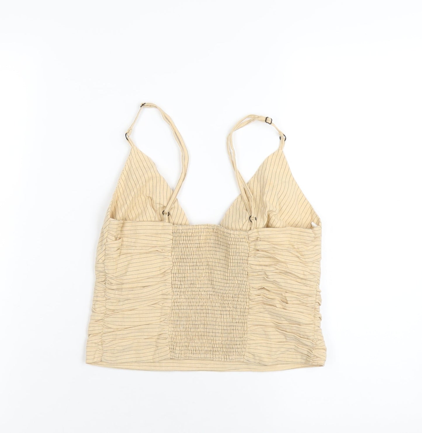 Womens UK Size S Zara Beige Camisole T-Shirt