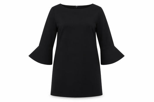 Gap Womens Black Polyester A-Line Size L Round Neck Zip
