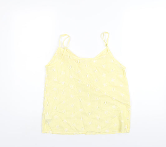 Womens UK Size 10 H&M Yellow Camisole T-Shirt