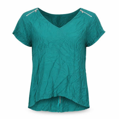 Womens UK Size 14 Oasis Green Basic T-Shirt