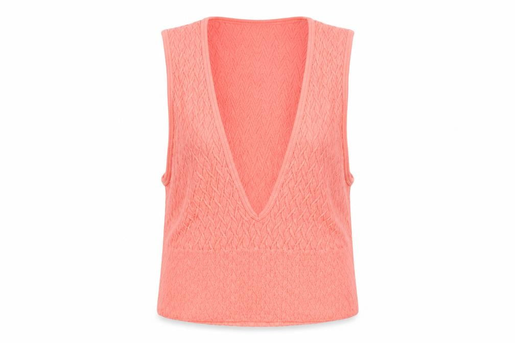 Womens UK Size XS Dunnes Stores Orange Cropped Tank