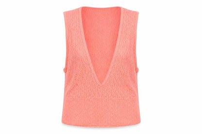 Womens UK Size XS Dunnes Stores Orange Cropped Tank