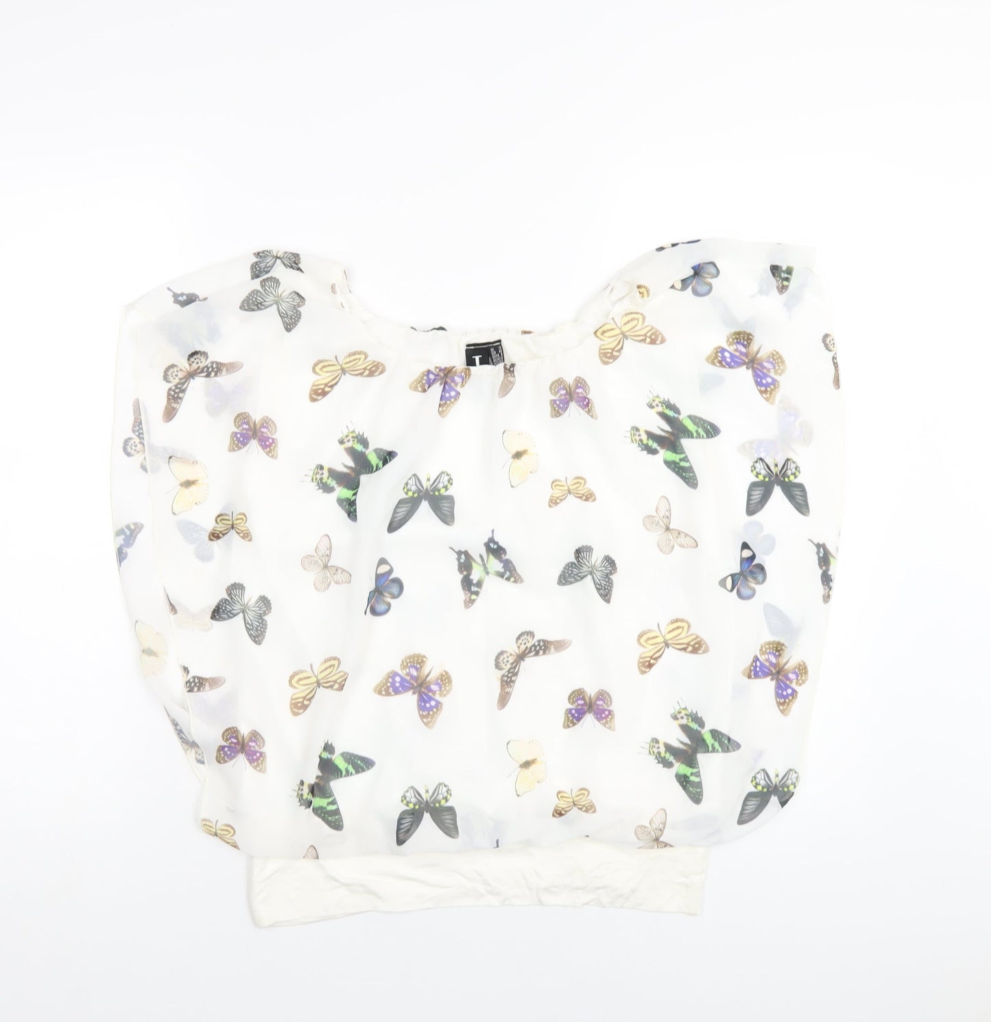 Womens UK Size 12 Izabel London White Basic Blouse