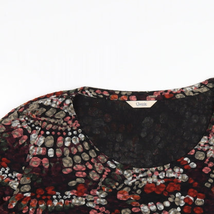Womens UK Size 18 Classic Multicoloured Basic T-Shirt