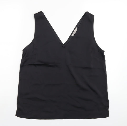Womens UK Size M H&M Black Basic Tank