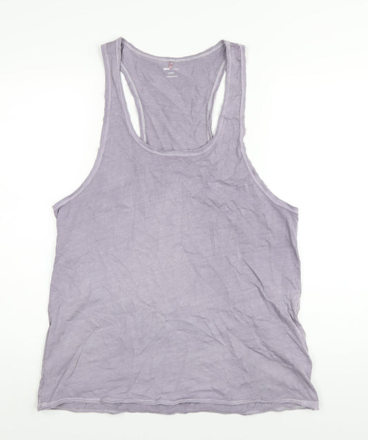 Womens UK Size L ASOS Purple Basic Tank