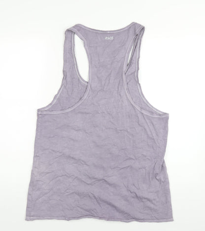 Womens UK Size L ASOS Purple Basic Tank