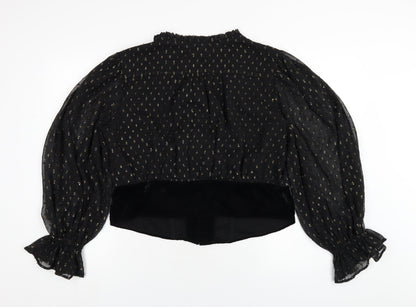 Womens UK Size 18 River Island Black Basic Blouse