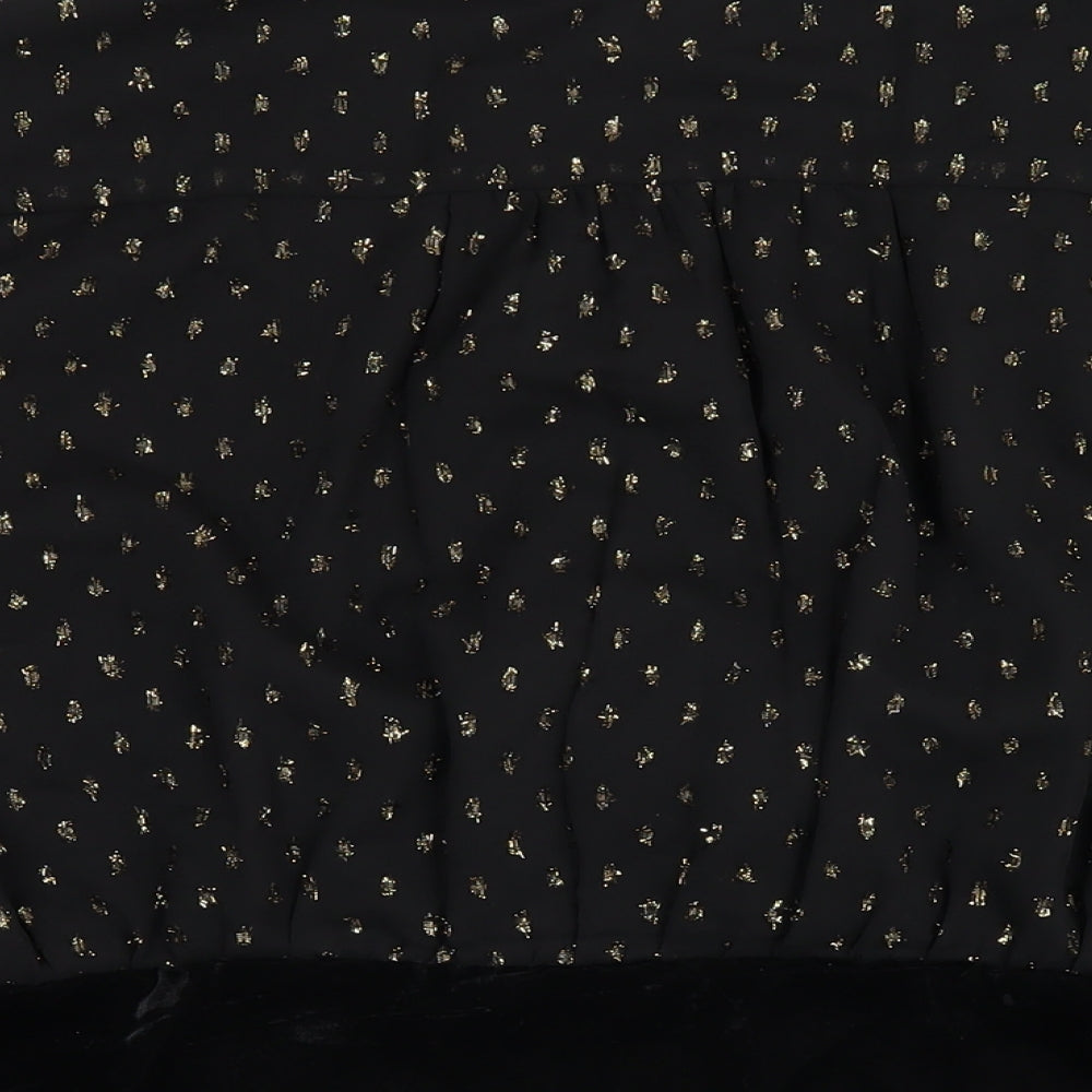 Womens UK Size 18 River Island Black Basic Blouse