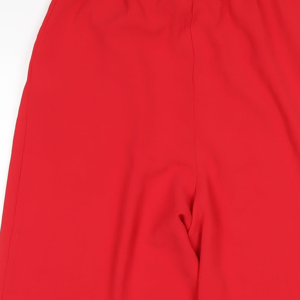 Womens UK Size M Zara Regular Fit  Red Trousers