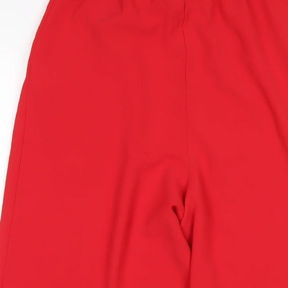 Womens UK Size M Zara Regular Fit  Red Trousers