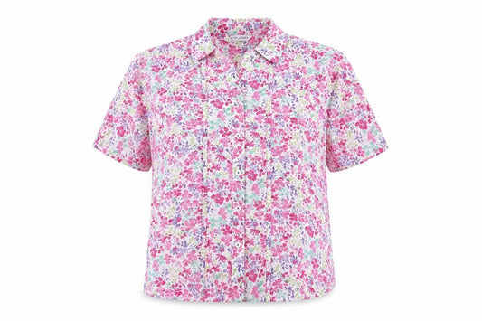 Womens UK Size 12 Marks and Spencer Multicoloured Basic Button-Up