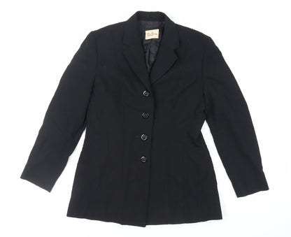 Betty Barclay Womens Black Jacket Blazer Size 8 Button - Vintage