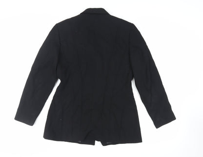 Betty Barclay Womens Black Jacket Blazer Size 8 Button - Vintage