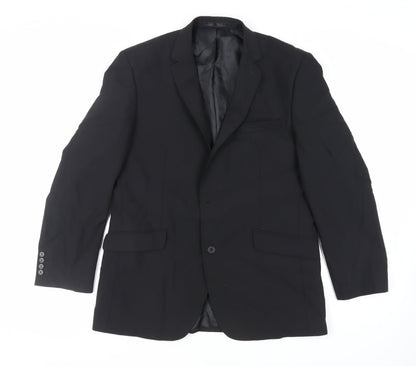 Mens UK Size 42 Tom English Regular Black Suit Jacket