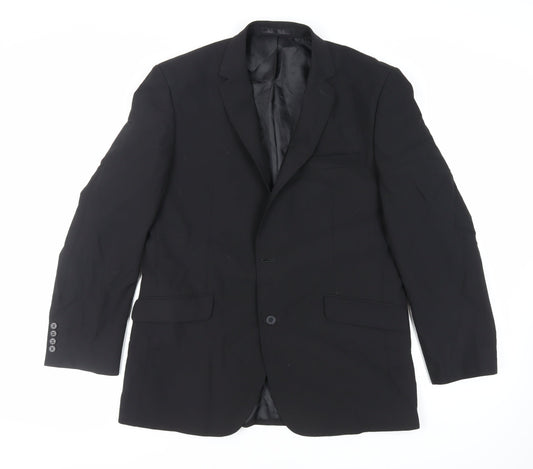 Mens UK Size 42 Tom English Regular Black Suit Jacket