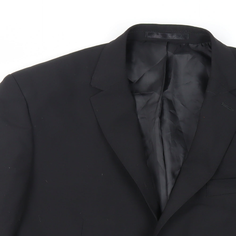 Mens UK Size 42 Tom English Regular Black Suit Jacket