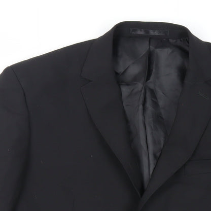 Mens UK Size 42 Tom English Regular Black Suit Jacket