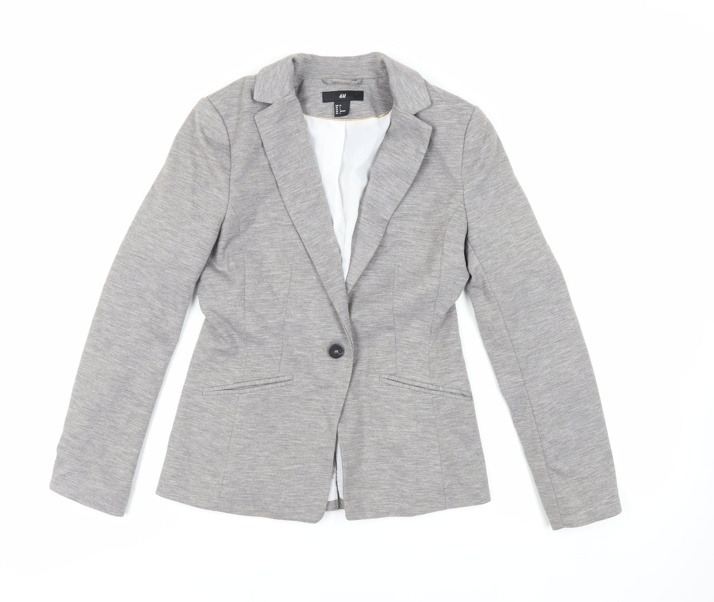 Womens UK Size 8 H&M Grey Jacket